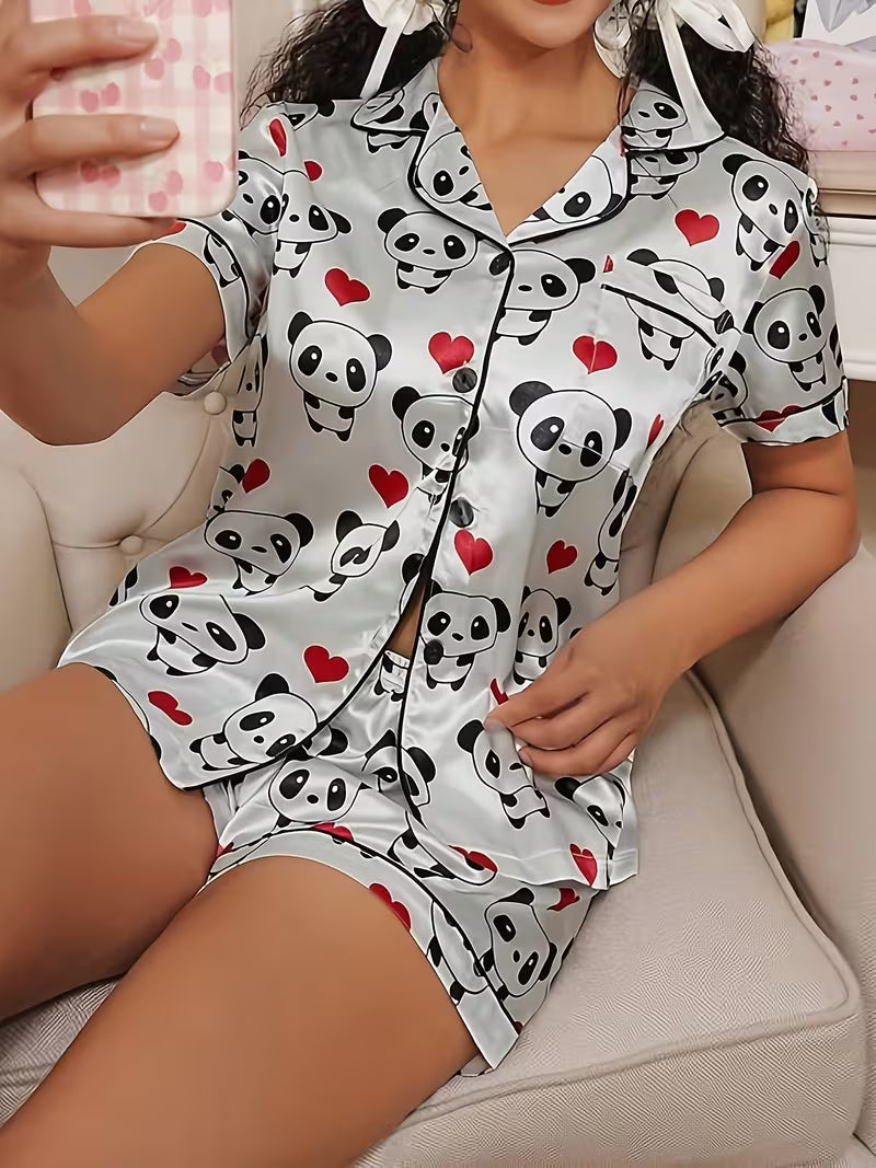 Conjunto Pijama Curto Feminino Estampado