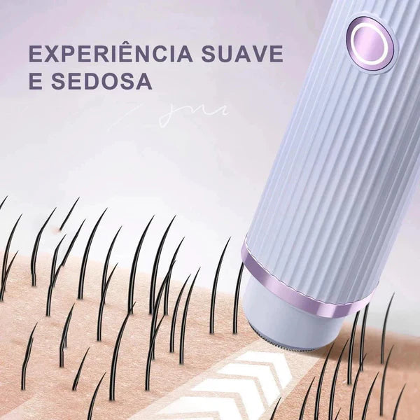 Depilador Elétrico Recarregável com Navalha Dupla