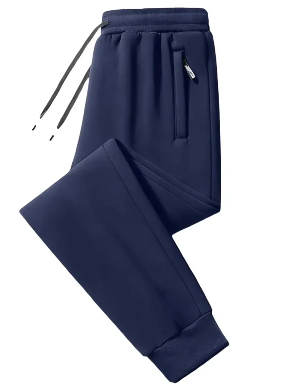 Calça Jogger Masculina Azul Marinho com Zíper - Imagem 3