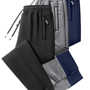 Calça Jogger Masculina Azul Marinho com Zíper