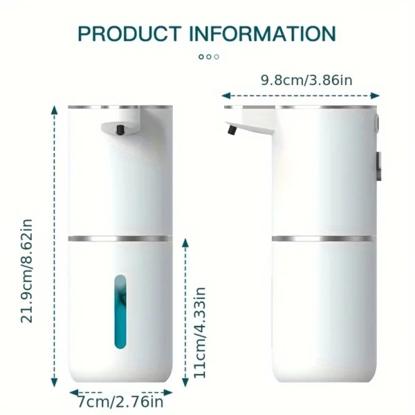 Dispenser Saboneteira Líquida Automática 380ml com Sensor Ideal para Banheiro e Cozinha - Imagem 5