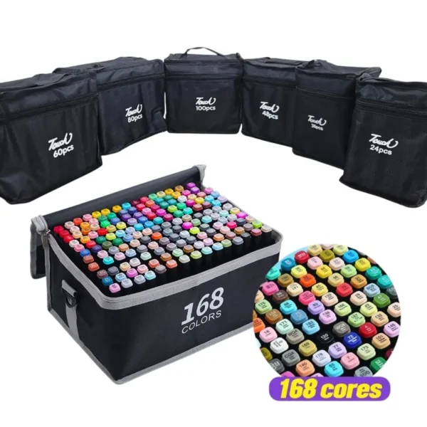 Estojo de Canetinhas com 24 a 262 Cores