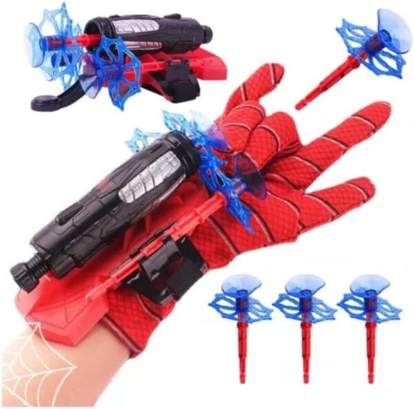 Luva Lança Teia Homem Aranha Brinquedo Herói Aranha