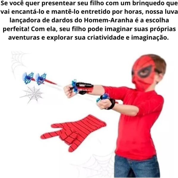 Luva Lança Teia Homem Aranha Brinquedo Herói Aranha - Imagem 4