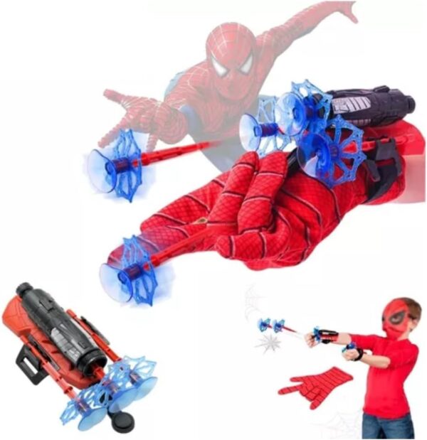 Luva Lança Teia Homem Aranha Brinquedo Herói Aranha - Imagem 2