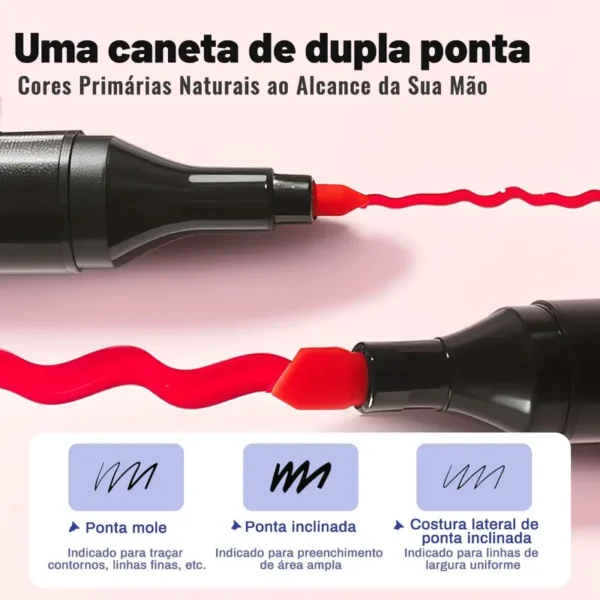 Estojo de Canetinhas com 24 a 262 Cores - Imagem 8