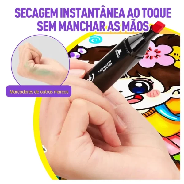 Estojo de Canetinhas com 24 a 262 Cores - Imagem 10
